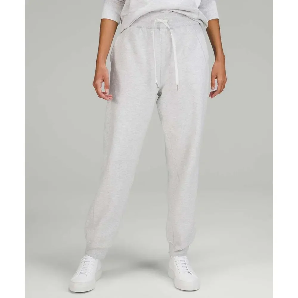 Lululemon Scuba High-Rise Relaxed Jogger Pants Heathered Core Ultra Light Grey 8